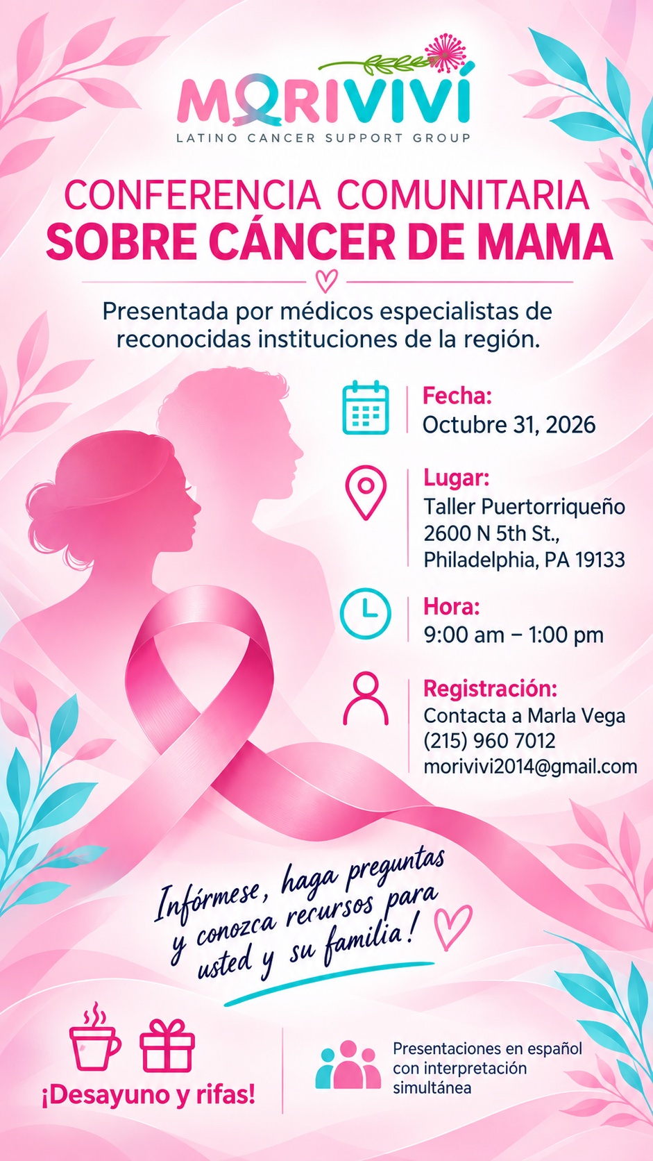 Conferencia Comunitaria sobre Cáncer de Mama – 31 de octubre de 2026